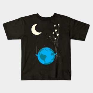 Under The Moon And Stars Kids T-Shirt